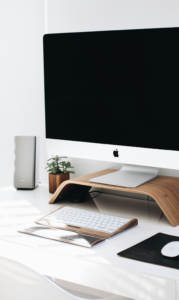 Designer working at computer