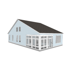 3D exterior home rendering